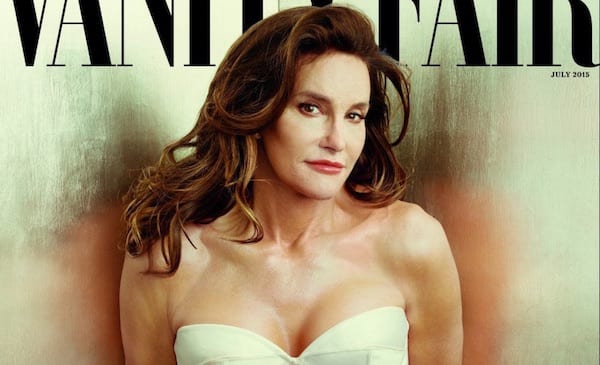 Caitlyn Jenner, ex- Bruce, na capa da Vanity Fair, logo depois da transformação